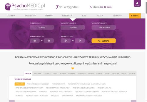 NZOZ PSYCHOMEDIC.PL KLINIKA PSYCHOLOGICZNO-PSYCHIATRYCZNA Michał Niewiński